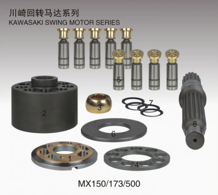 M2X Series Kawasaki Swing Motor Parts